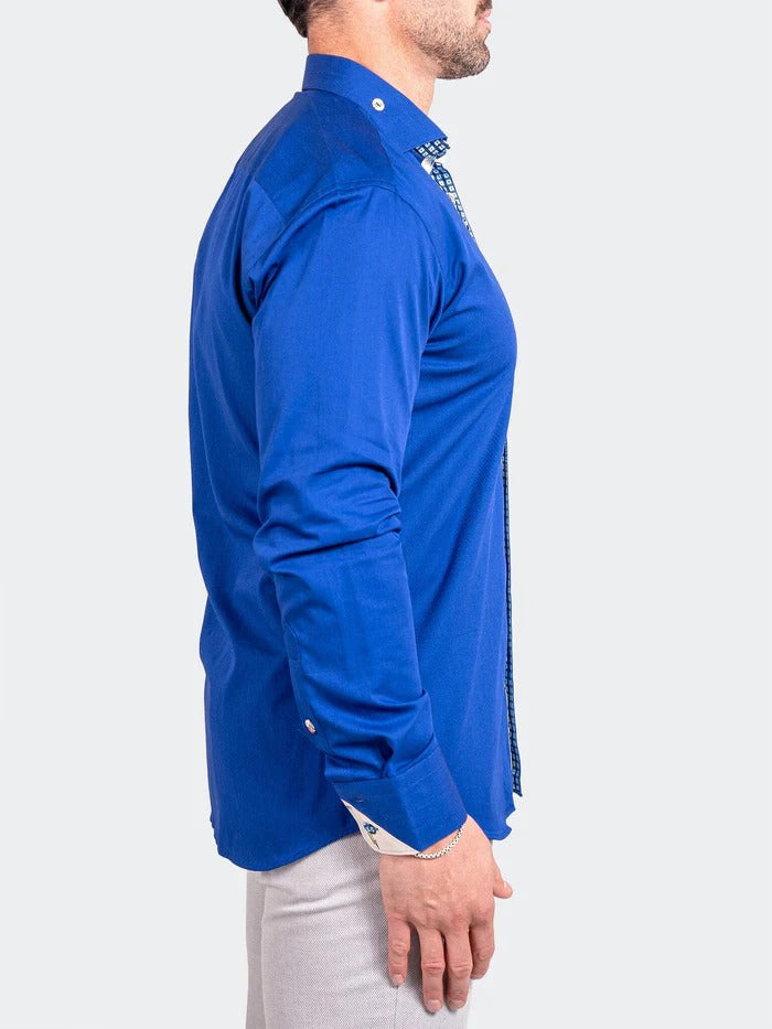 Maceoo Stretch Shirt | Eins Ascension0067 Blue