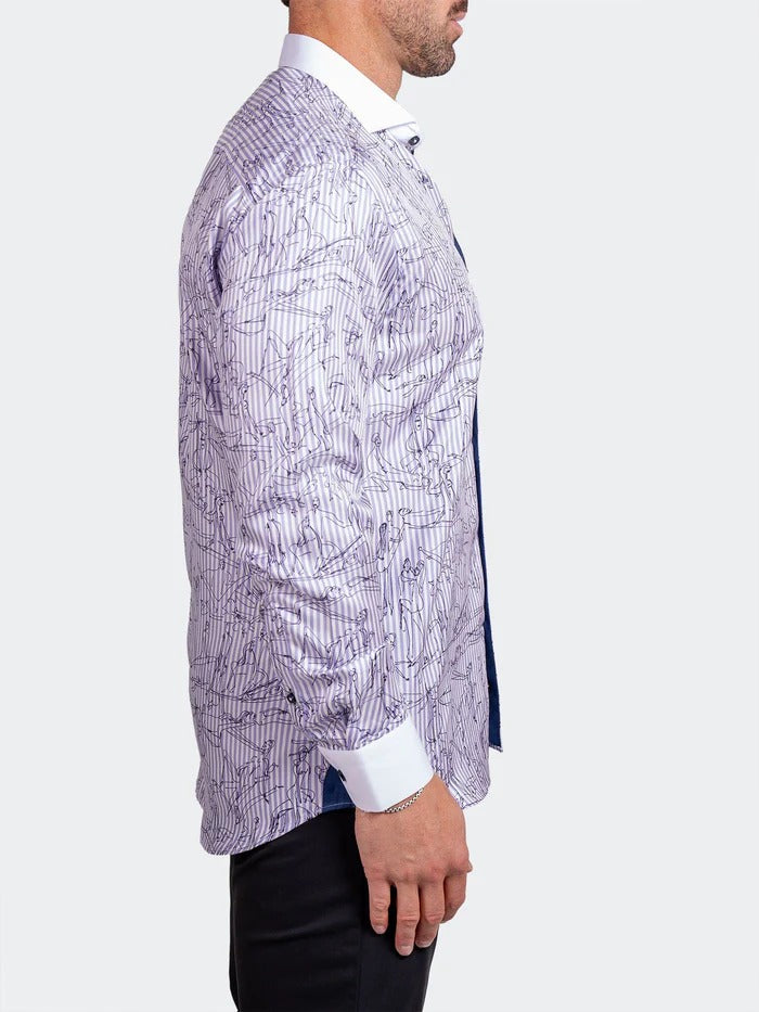 Maceoo Stretch Shirt | Eins Ascension0203 White