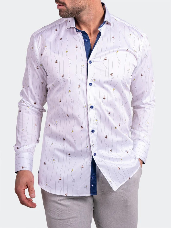 Maceoo Stretch Shirt | Eins Ascension0211 White