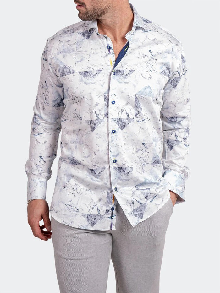 Maceoo Stretch Shirt | Eins Ascension0212 White