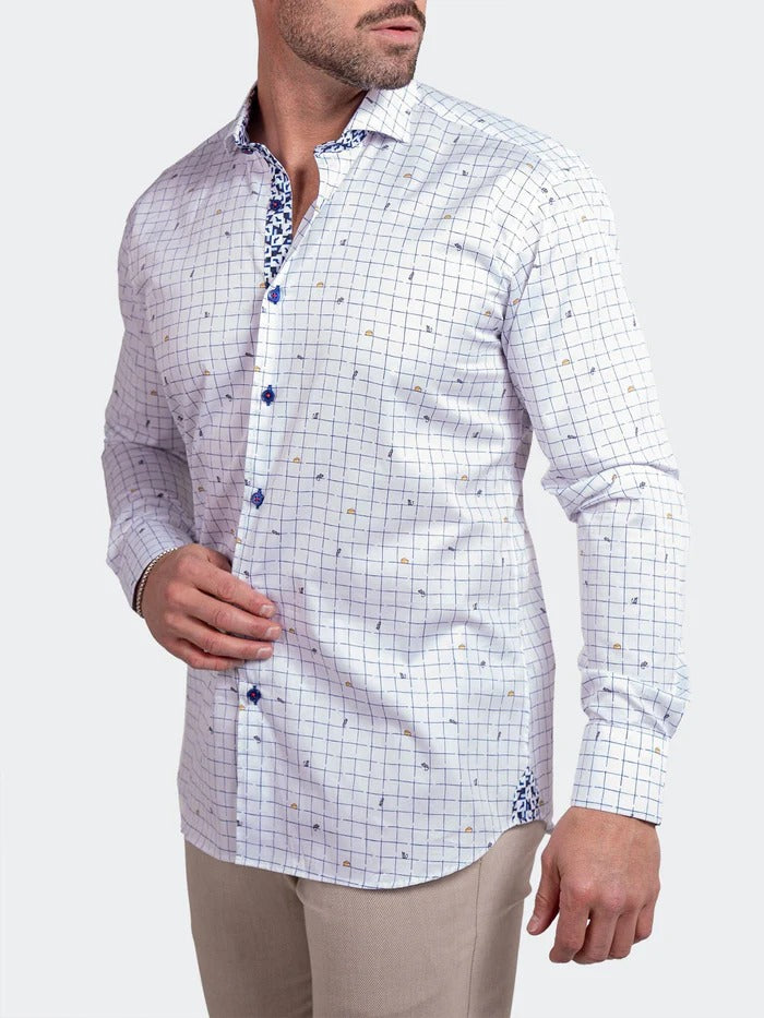 Maceoo Stretch Shirt | Eins Ascension0230 White