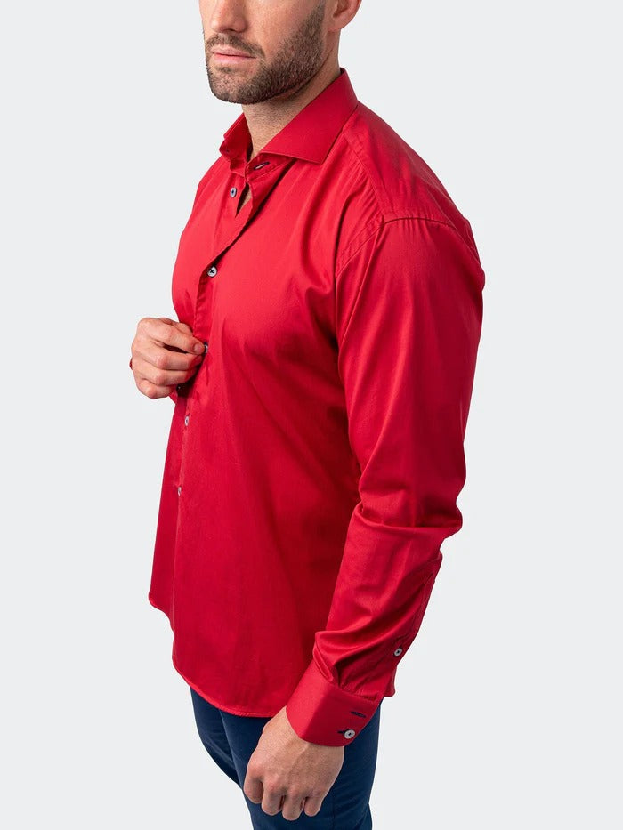 Maceoo Stretch Shirt | Einstein Soft butter Red