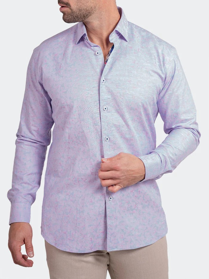 Maceoo Stretch Shirt | Fibonacci Ascension0082 Pink