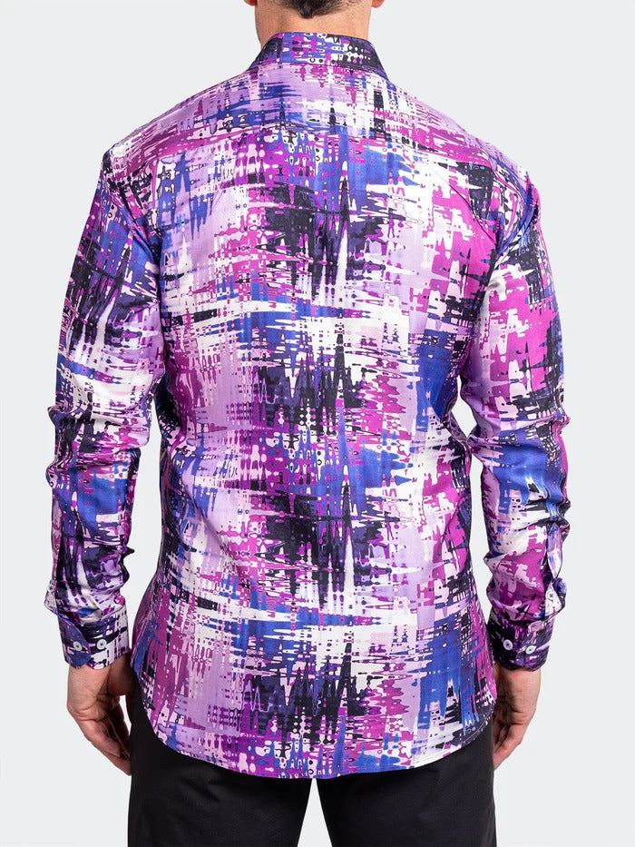 Maceoo Stretch Shirt | Fibonacci Ascension0223 Purple
