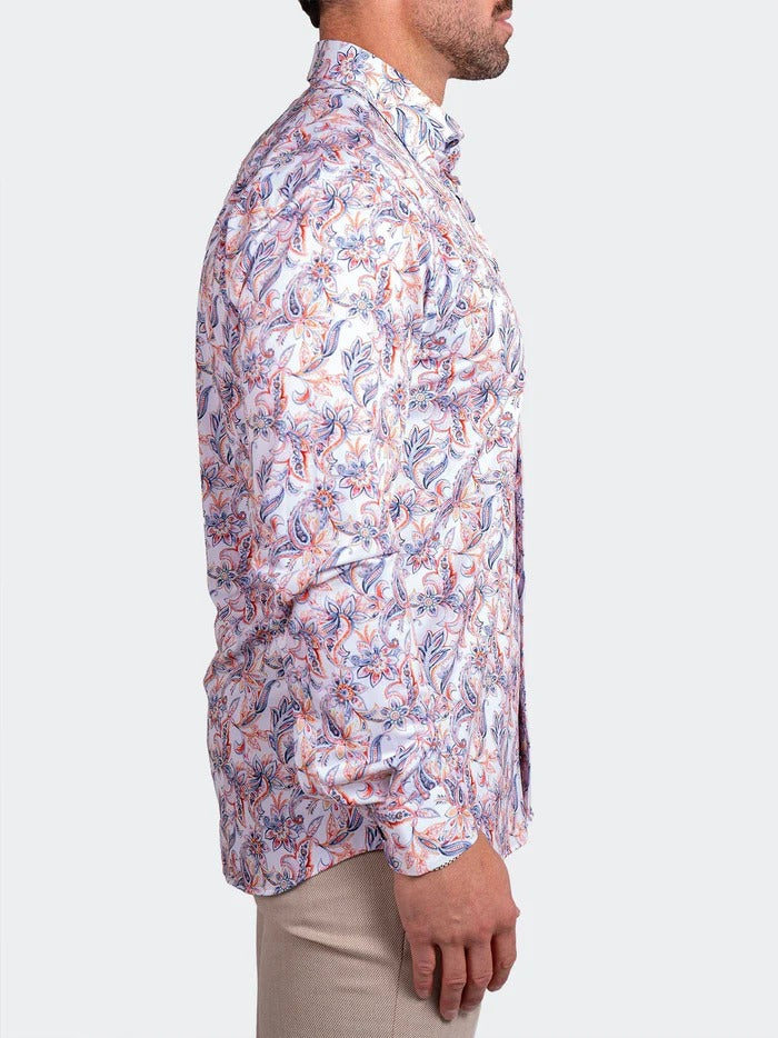 Maceoo Stretch Shirt | Fibonacci Stretch Ascension3267 White