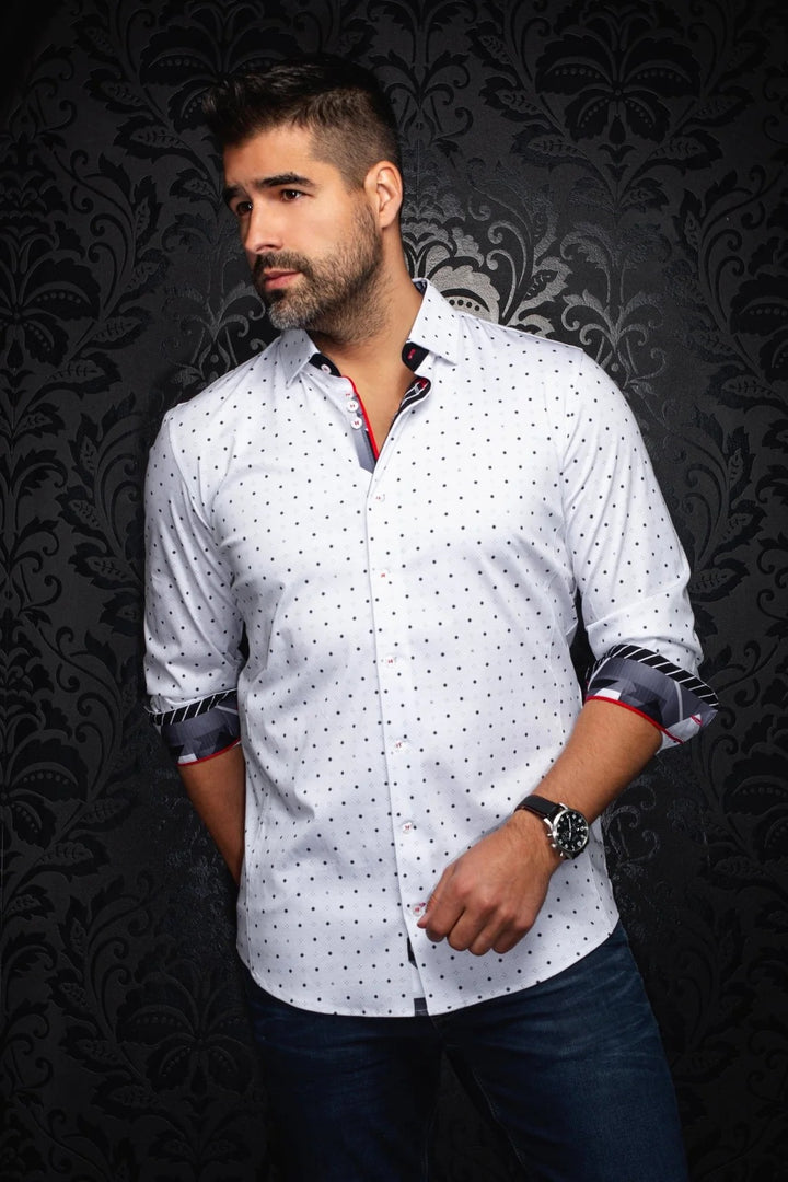 Au Noir Stretch Shirt | Clyde White