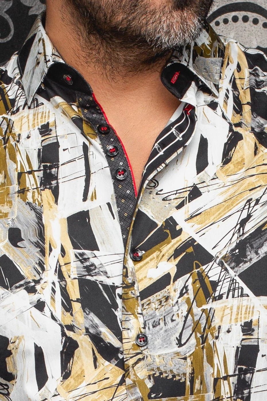 Au Noir Stretch Shirt | Jetfire Black Gold