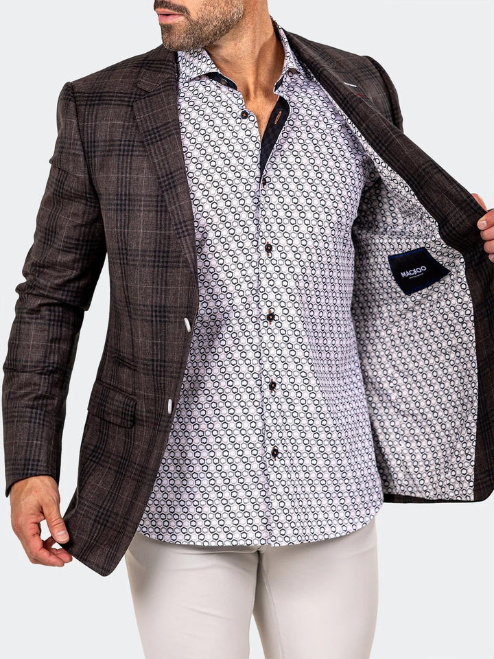 Maceoo Blazer | Blazer Socrate Marthyr017 Brown