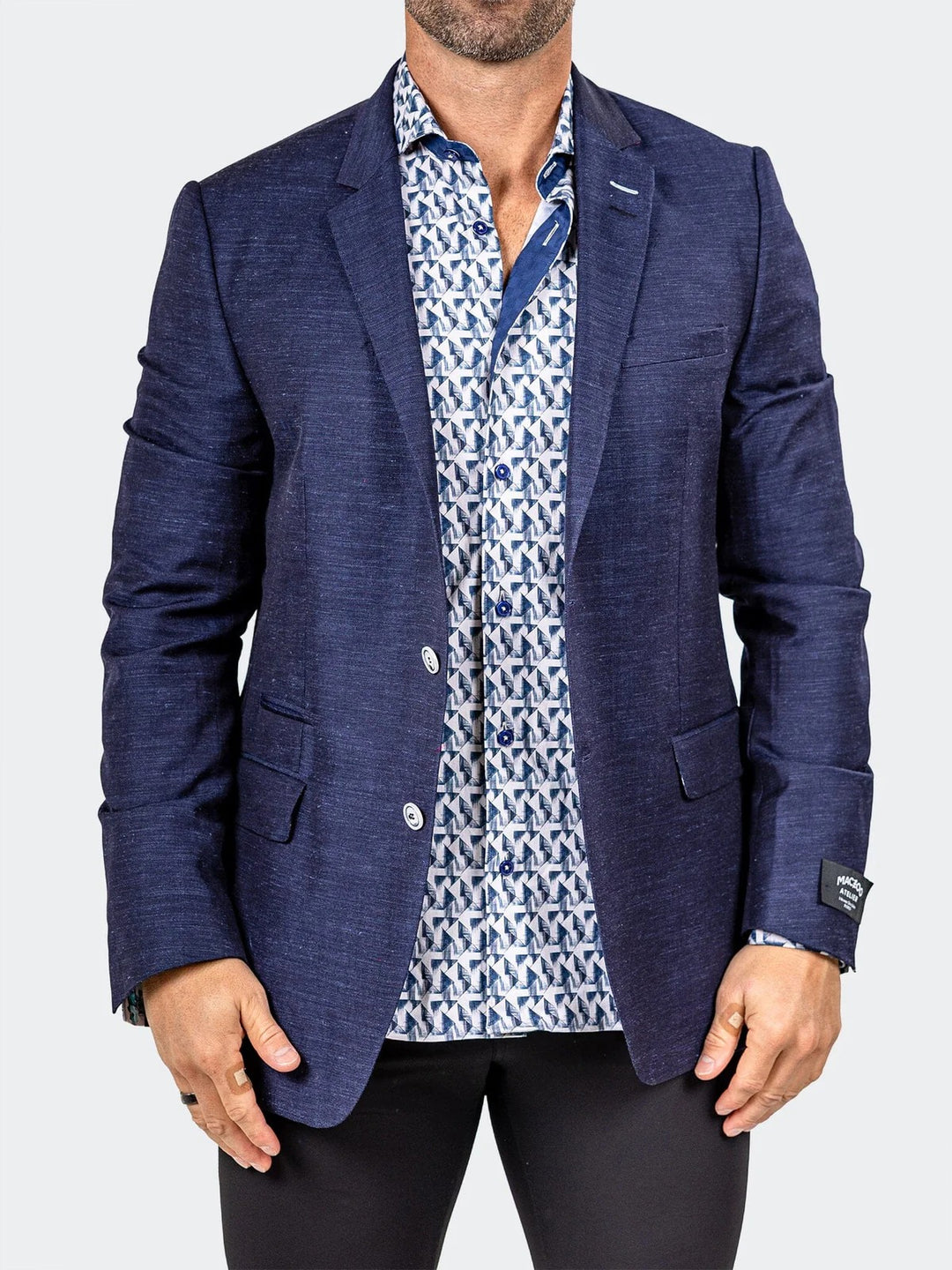 Maceoo Blazer | Blazer Socrate Marthyr033 Blue