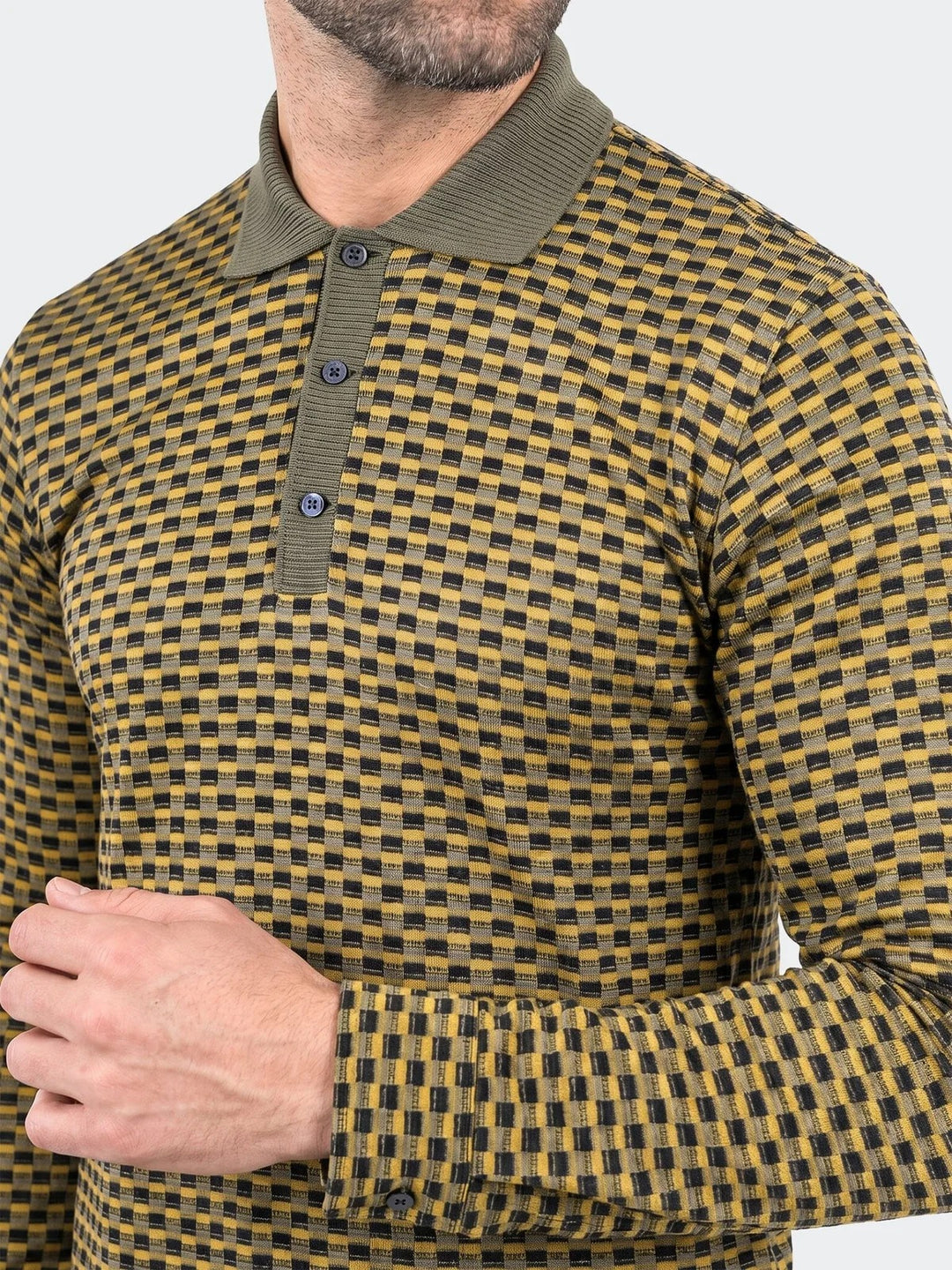 Maceoo Stretch Polos | Polo KnitRib Unknown003 Yellow