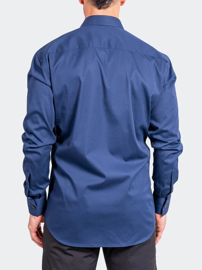 Maceoo Stretch Shirt | Blacklabel Softstretch Ascension0003 Blue
