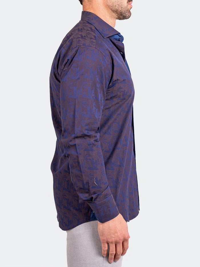 Maceoo Stretch Shirt | Eins Ascension0023 Blue