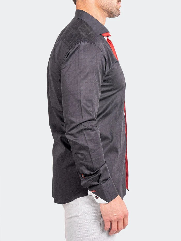Maceoo Stretch Shirt | Eins Ascension0028 Black