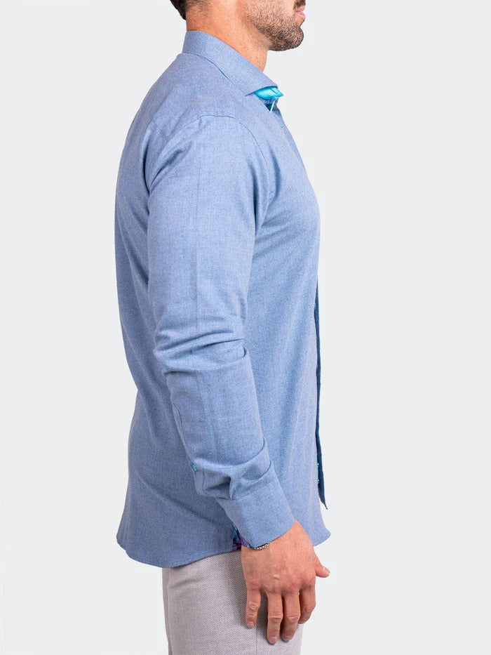 Maceoo Stretch Shirt | Eins Ascension0042 Blue