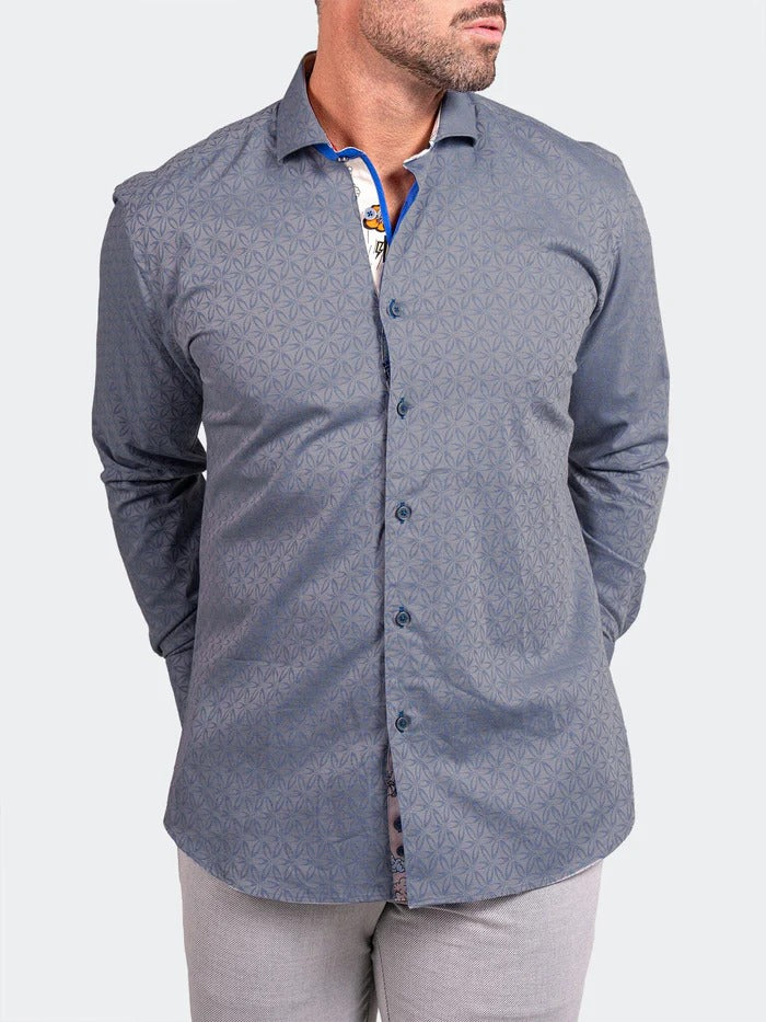 Maceoo Stretch Shirt | Eins Ascension0046 Grey