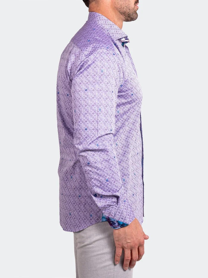 Maceoo Stretch Shirt | Eins Ascension0057 Purple