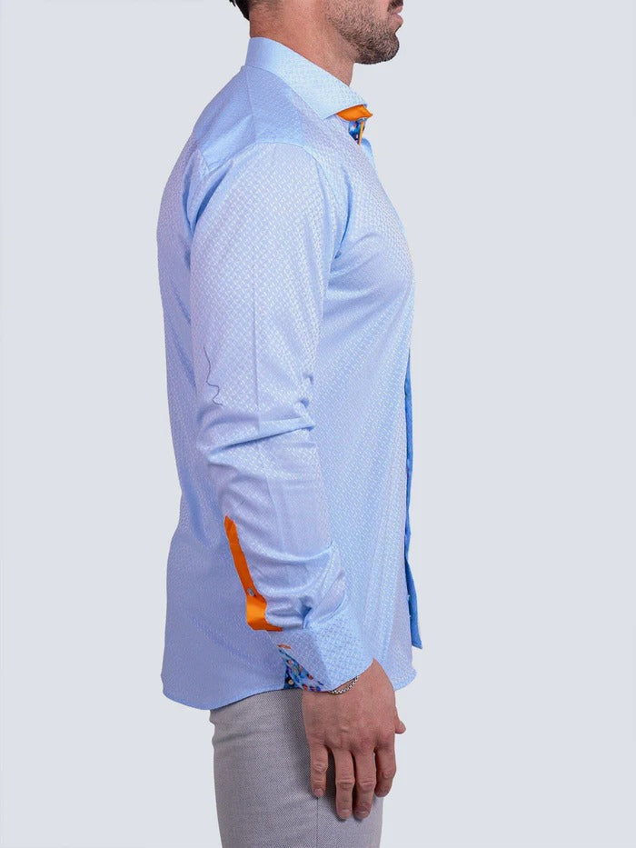 Maceoo Stretch Shirt | Eins Ascension0078 Blue