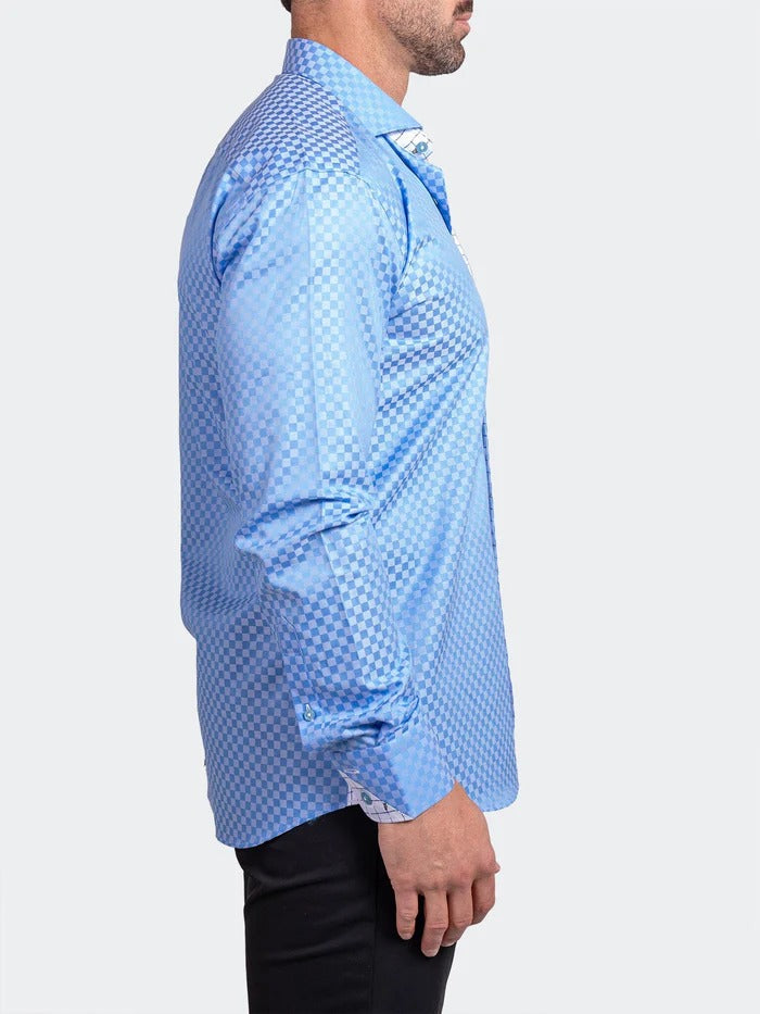 Maceoo Stretch Shirt | Eins Ascension0087 Blue
