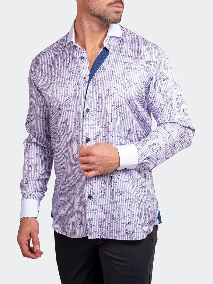 Maceoo Stretch Shirt | Eins Ascension0203 White