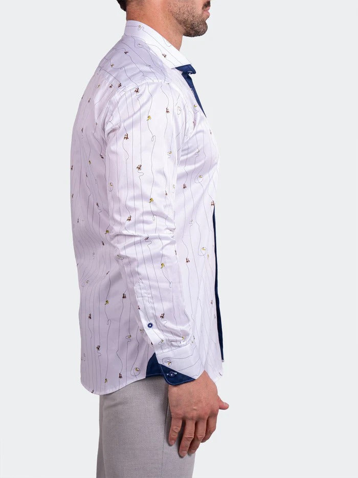 Maceoo Stretch Shirt | Eins Ascension0211 White
