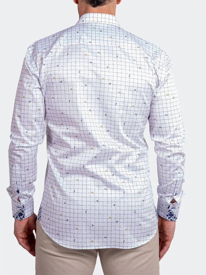 Maceoo Stretch Shirt | Eins Ascension0230 White