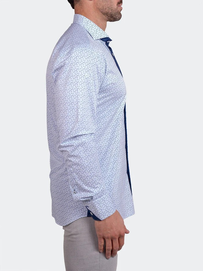 Maceoo Stretch Shirt | Eins StretchAscension3261 White