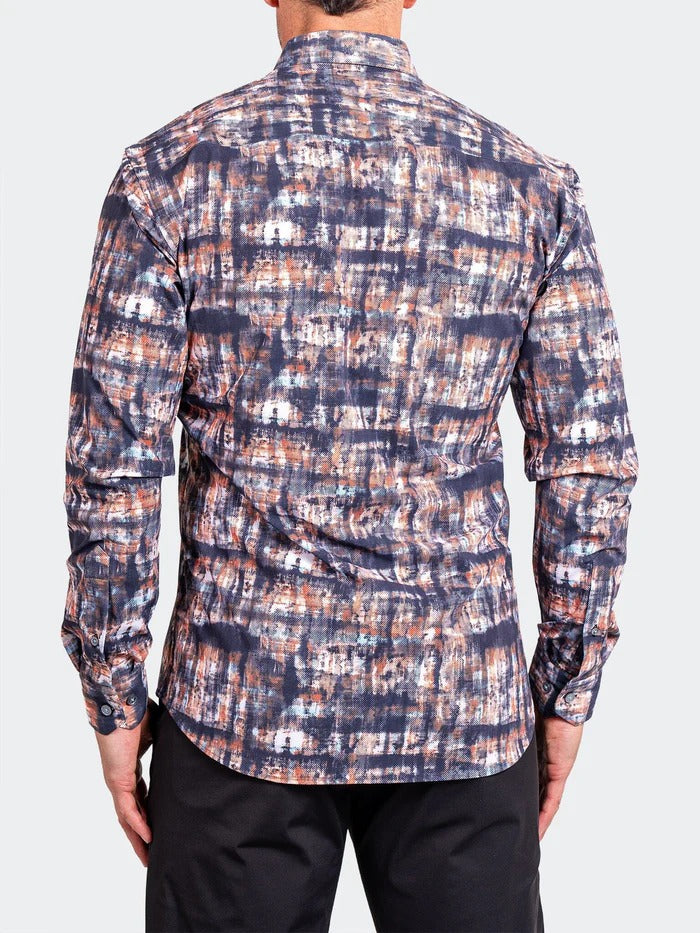 Maceoo Stretch Shirt | Fibonacci Stretch Ascension3249 Black