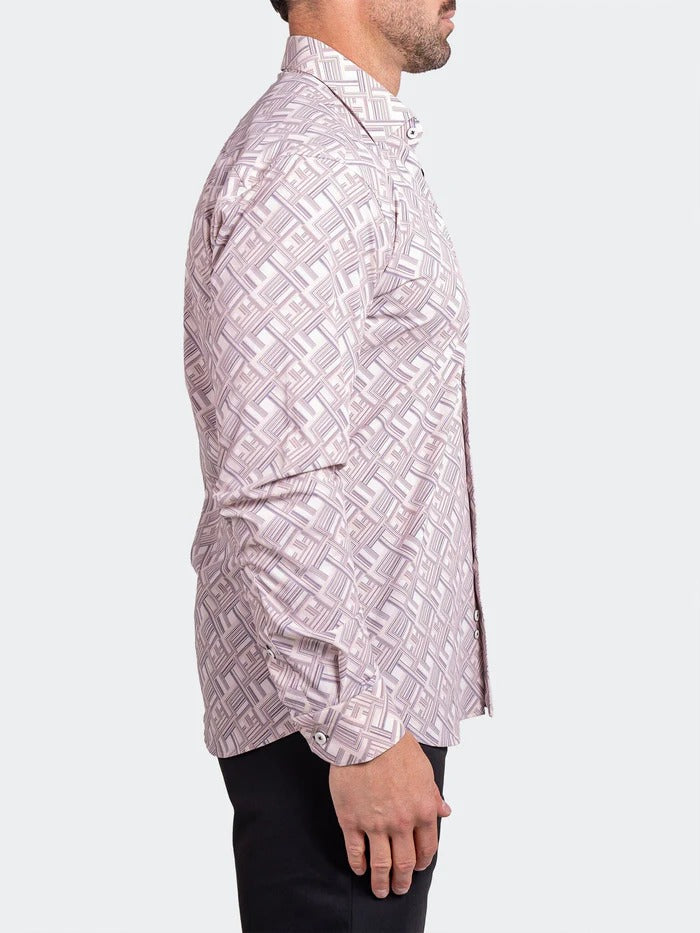 Maceoo Stretch Shirt | Fibonacci Stretch Ascension3266 White