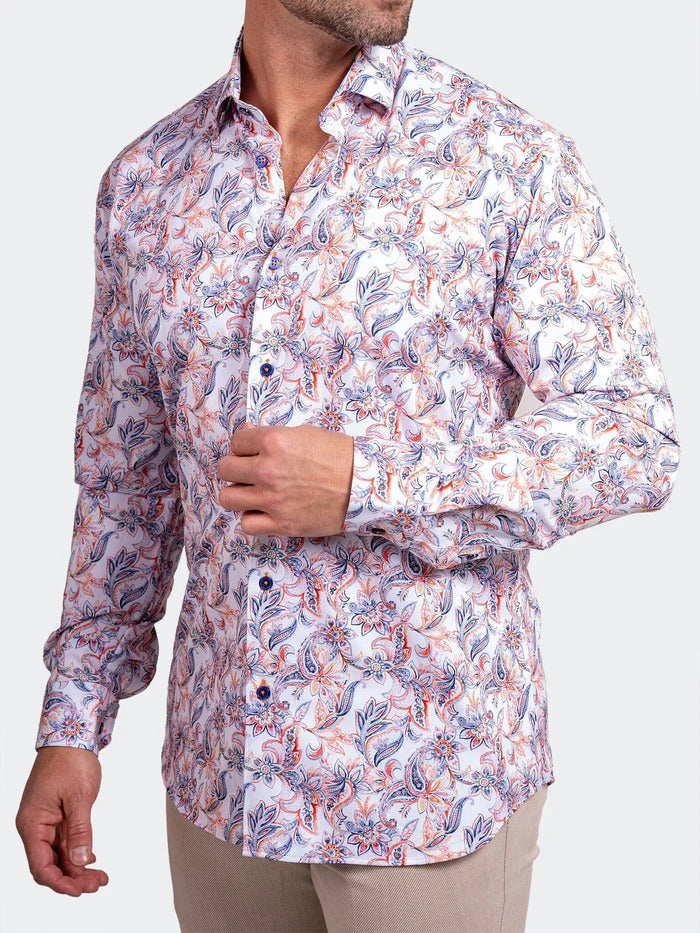 Maceoo Stretch Shirt | Fibonacci Stretch Ascension3267 White