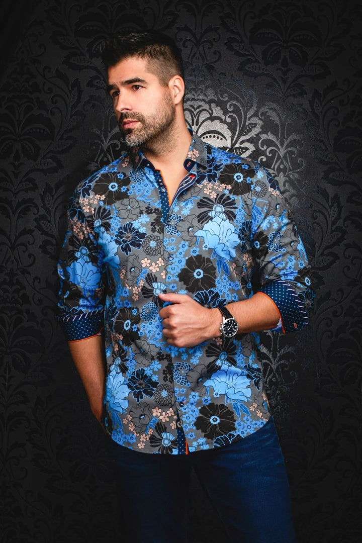 Au Noir Stretch Shirt | Ambrosia Olive