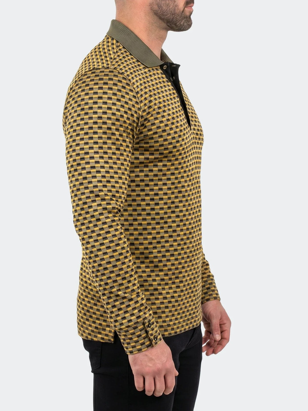 Maceoo Stretch Polos | Polo KnitRib Unknown003 Yellow
