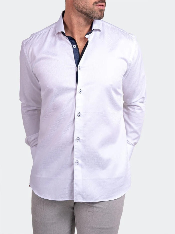 Maceoo Stretch Shirt | Eins Ascension0048 White