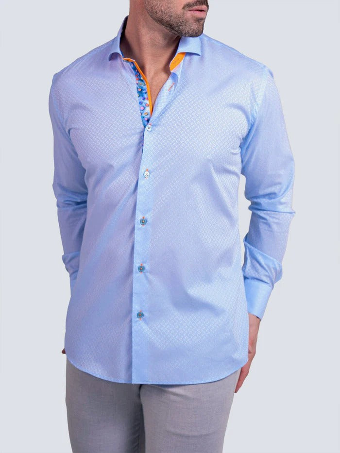 Maceoo Stretch Shirt | Eins Ascension0078 Blue