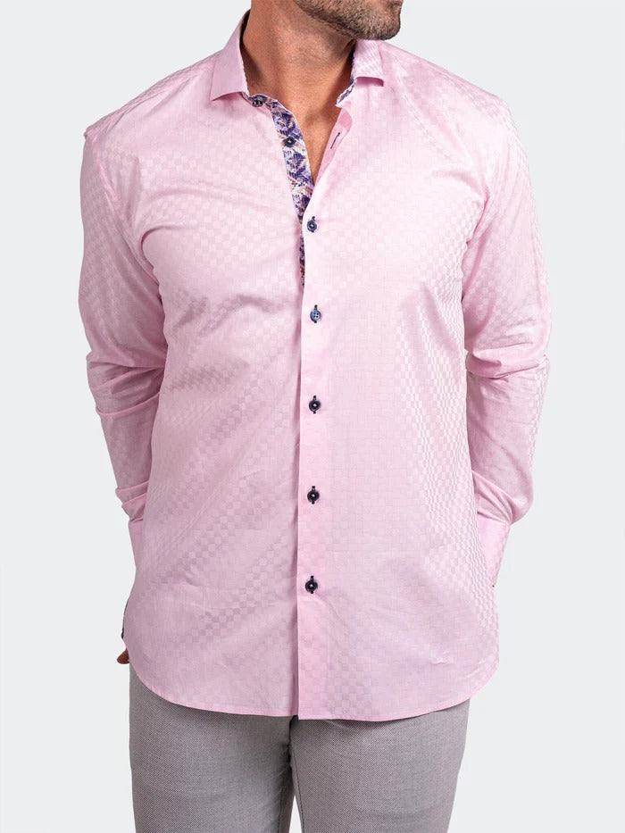 Maceoo Stretch Shirt | Eins Ascension0089 Pink