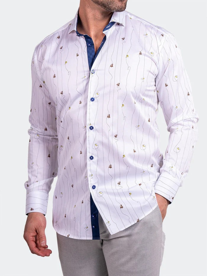 Maceoo Stretch Shirt | Eins Ascension0211 White