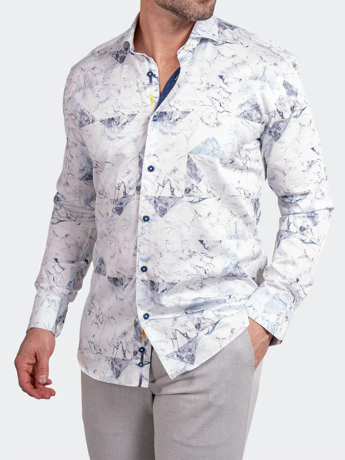 Maceoo Stretch Shirt | Eins Ascension0212 White