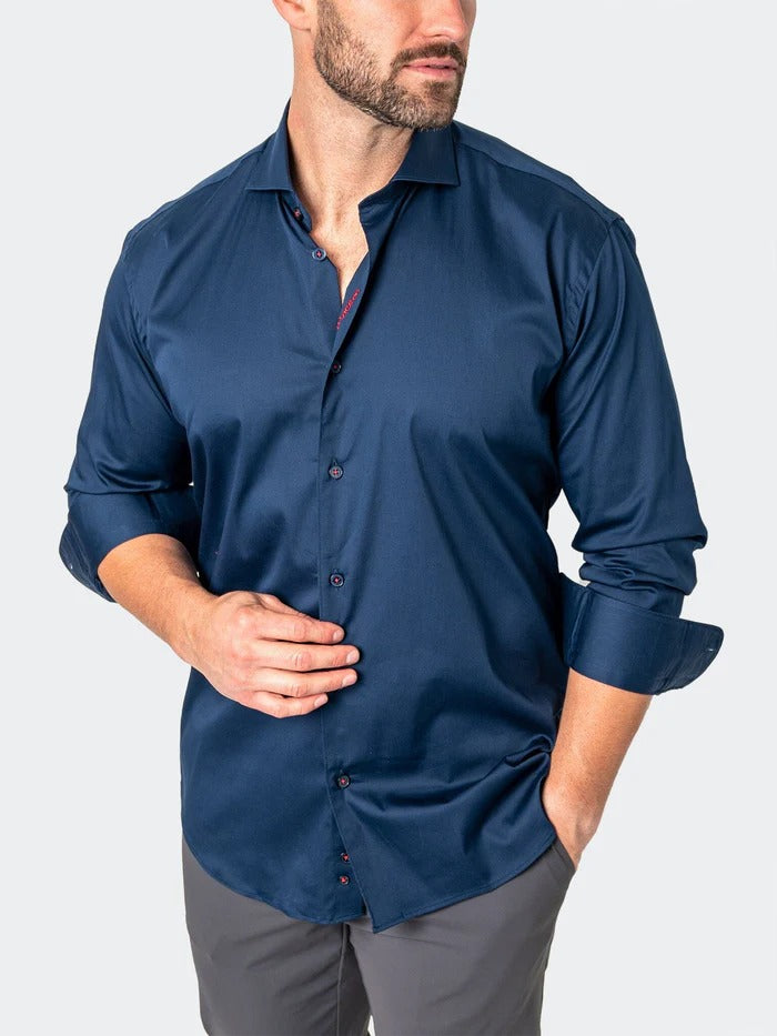 Maceoo Stretch Shirt | Einstein Soft butter Blue