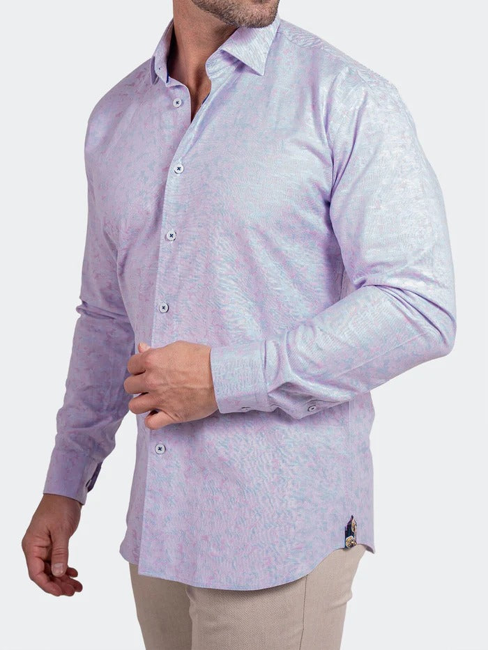 Maceoo Stretch Shirt | Fibonacci Ascension0082 Pink