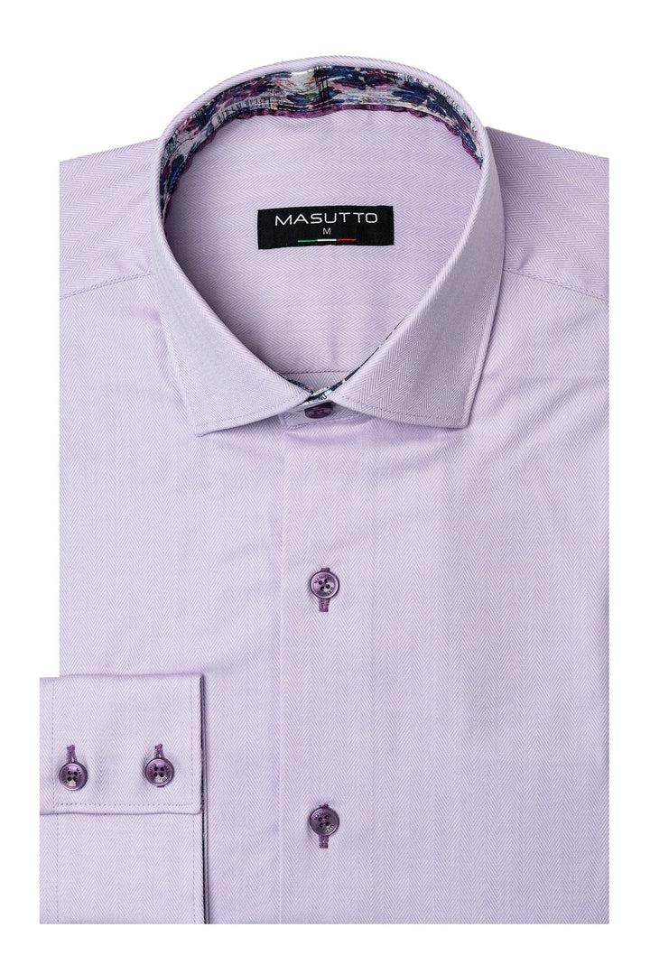 Masutto Shirt | LAWRENCE-06 SLEEVE BUTTON DOWN SHIRT