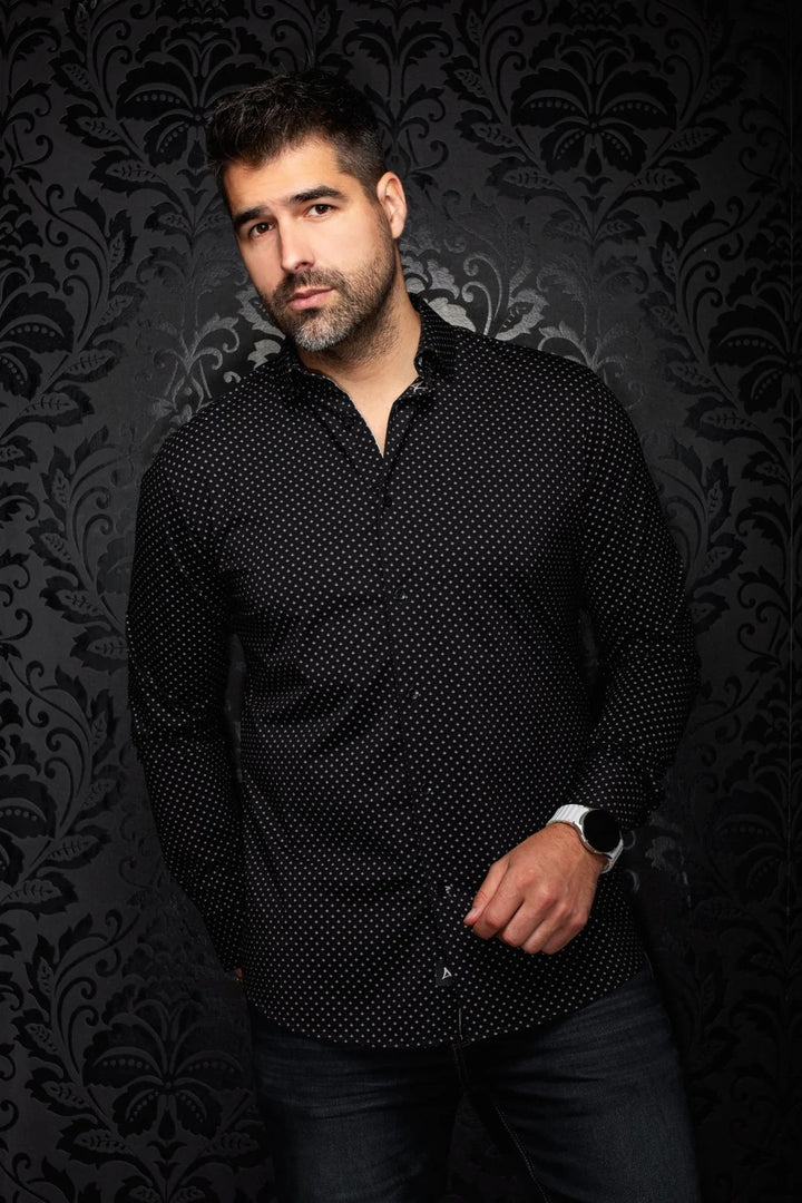 Au Noir Stretch Shirt | Alexander-Fan Black