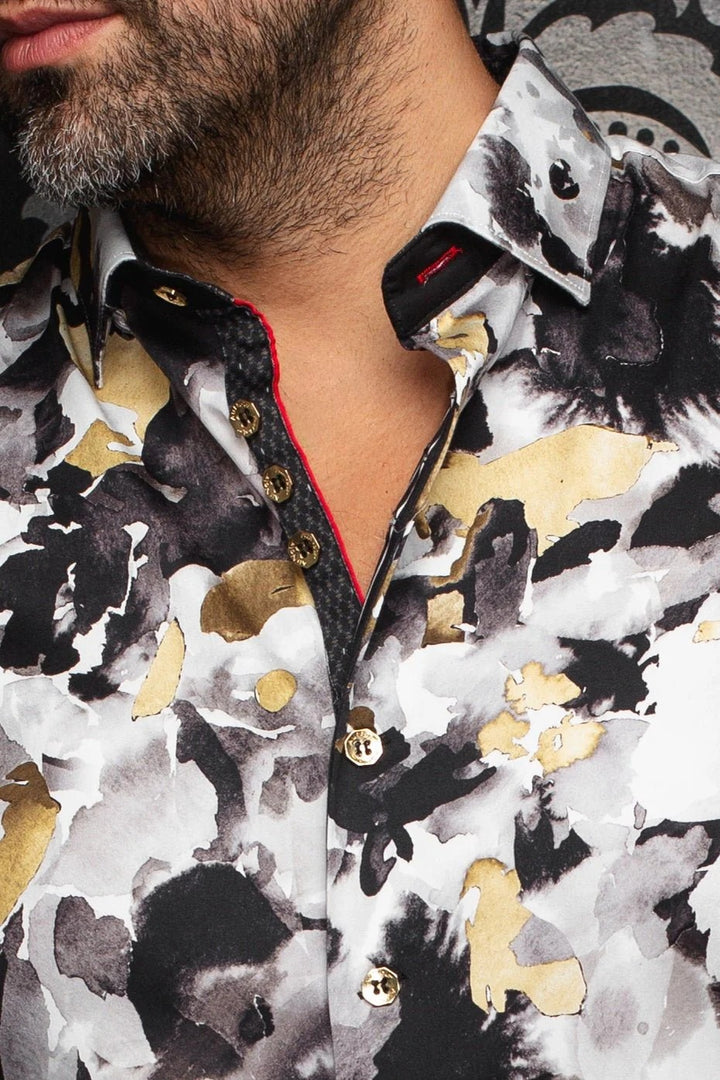 Au Noir Stretch Shirt | Magnus Gold