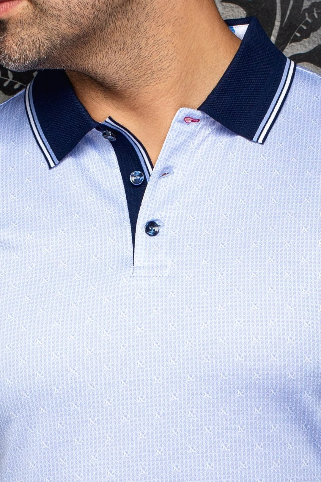 Au Noir Stretch Short-Sleeve Polo | Puntagorda Light Blue