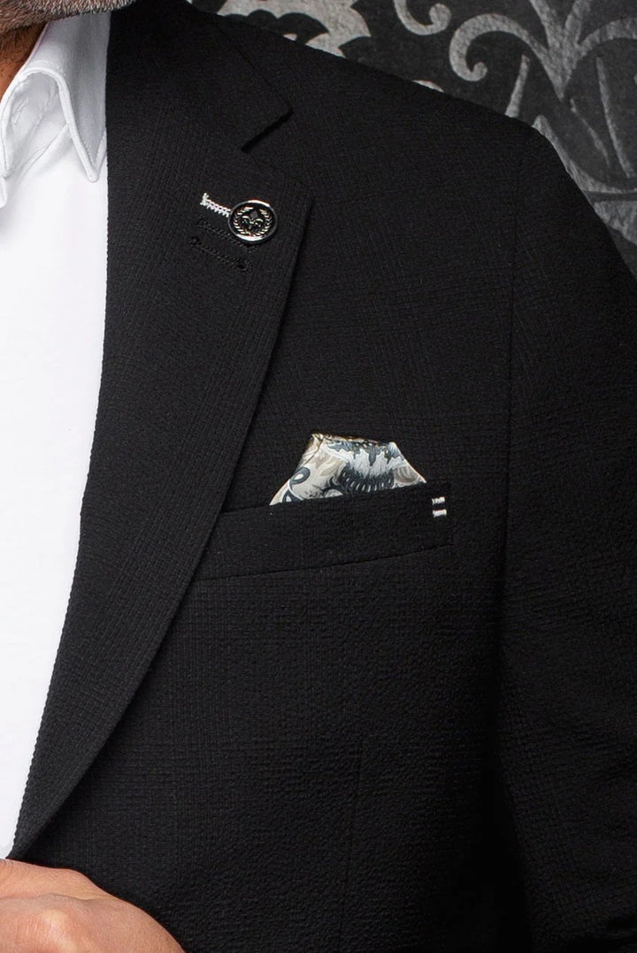 Au Noir Stretch Blazer | Troy Black