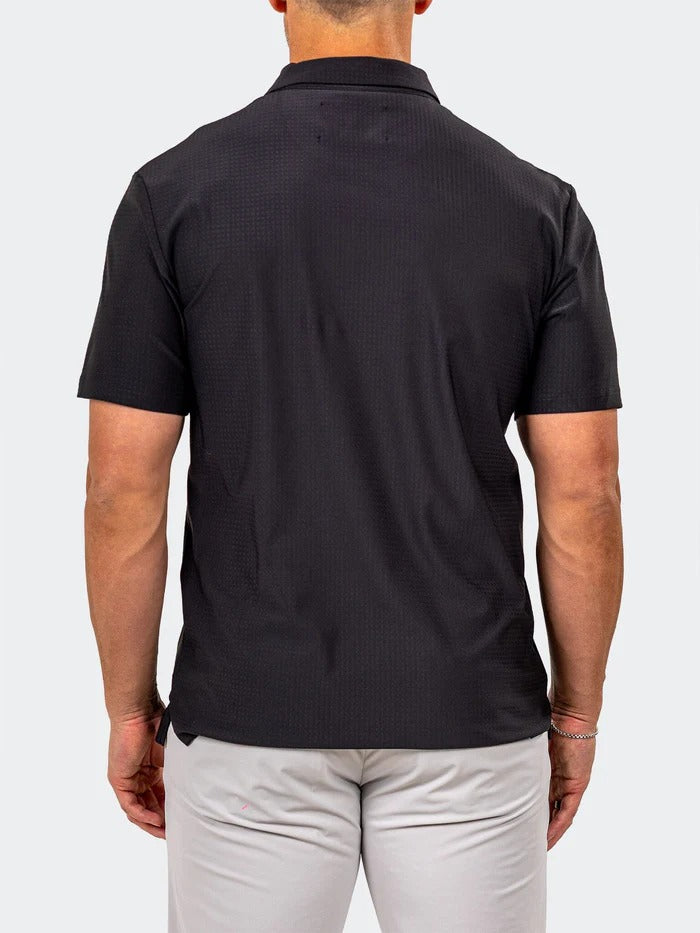 Maceoo Stretch Short-Sleeve Polos | Polo GolfAscension012 Black
