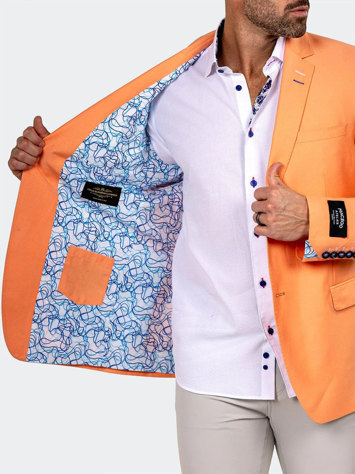 Maceoo Blazer | Blazer Socrate Marthyr005 Orange