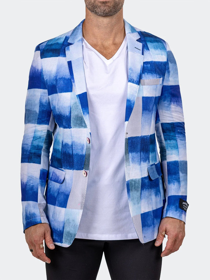 Maceoo Blazer | Blazer Uncostructed Marthyr021 Blue