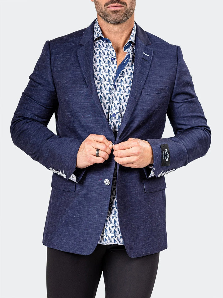 Maceoo Blazer | Blazer Socrate Marthyr033 Blue