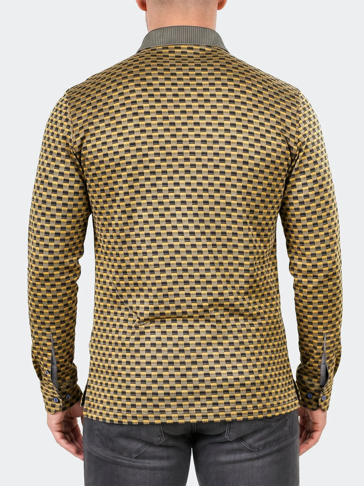 Maceoo Stretch Polos | Polo KnitRib Unknown003 Yellow