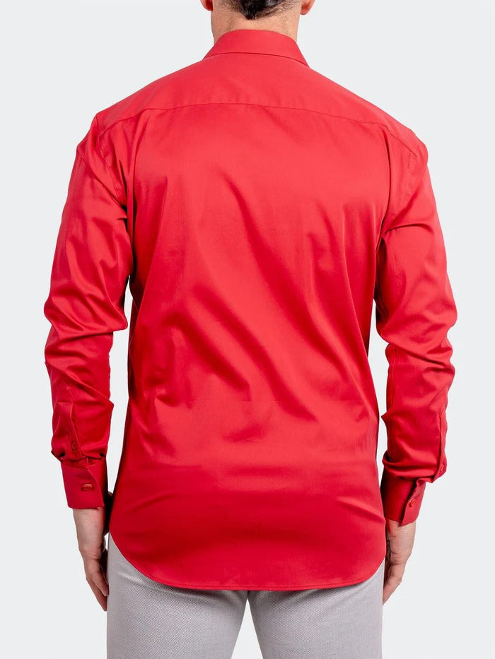 Maceoo Stretch Shirt | Blacklabel Softstretch Ascension0008 Red