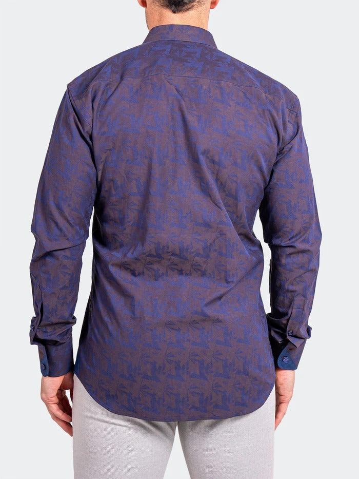 Maceoo Stretch Shirt | Eins Ascension0023 Blue